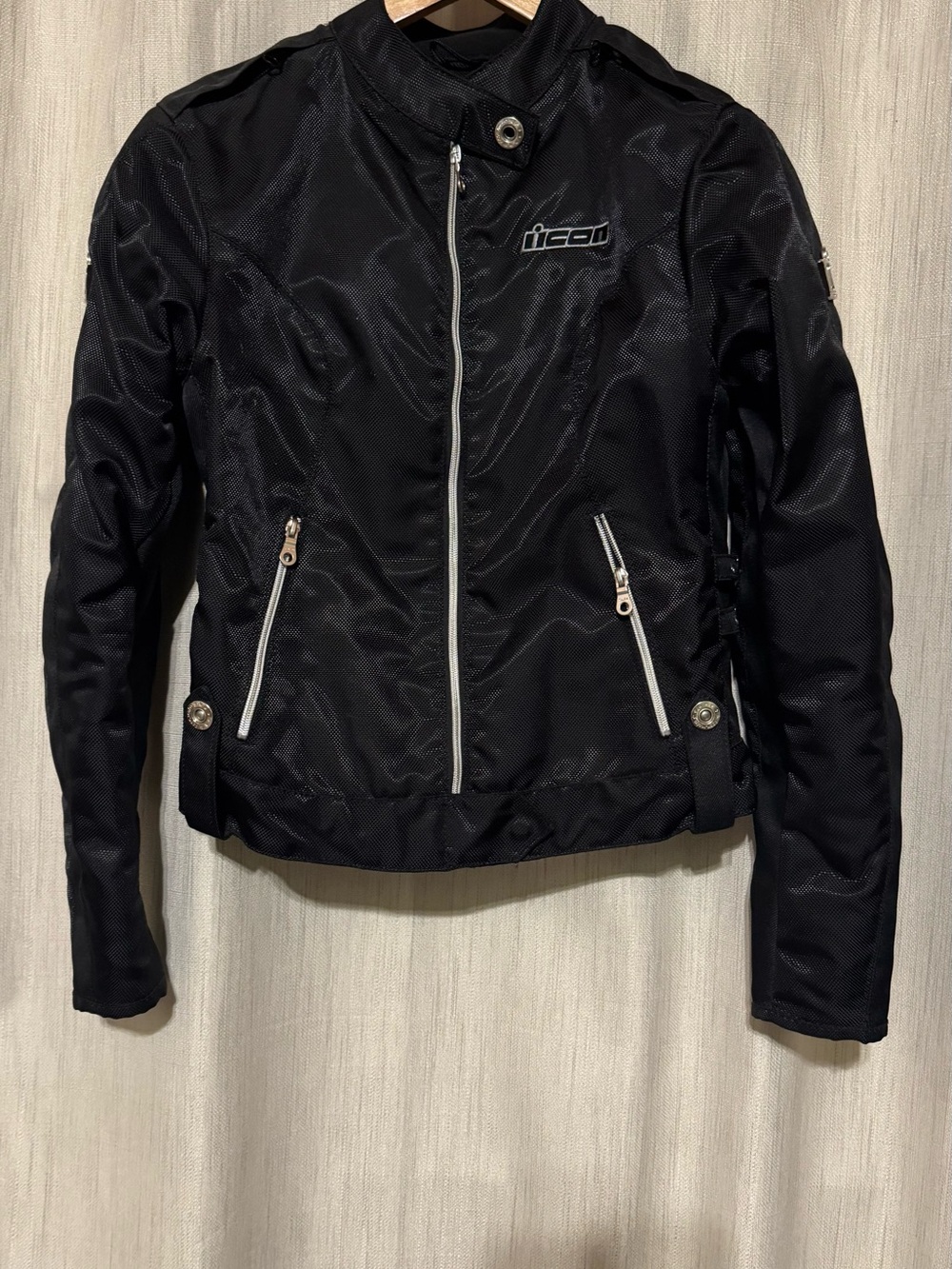 ICON Black Women's Utility Motorcycle Jacket